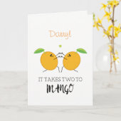 テイクツーマンゴータンゴ社交ダンス踊り カード (黄色い花)