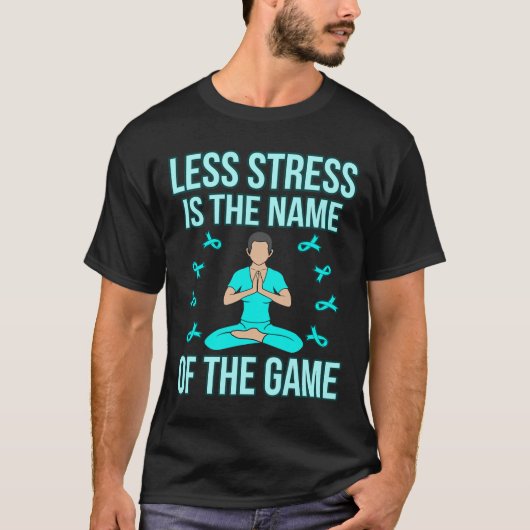 テイクレスストレスPtsd認識度リボンサポートグラ Tシャツ (正面)