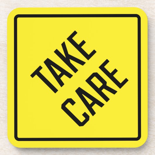 テイク気に懸命プラスチックコースター コースター (正面)