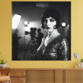 テイク間のブレイク， 1920s by Natasha Us キャンバスプリント (インサイチュ (リビング))