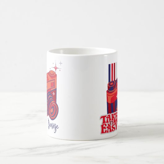 テイクIt簡単レトロカメラ コーヒーマグカップ (中央)