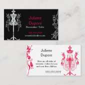 テイスタイリッシュラードレスメーカーブラック 名刺 (正面/裏面)