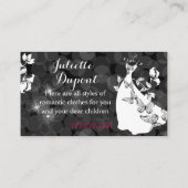 テイスタイリッシュラードレスメーカー仕立てサロンブラック 名刺 (裏面)