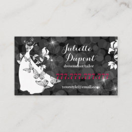 テイスタイリッシュラードレスメーカー仕立てサロンブラック 名刺