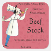 テイスティングシェフホーム缶詰食品ラベル スクエアシール (正面)