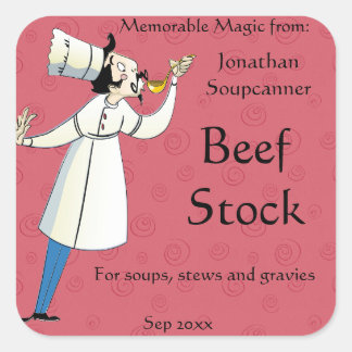 テイスティングシェフホーム缶詰食品ラベル スクエアシール