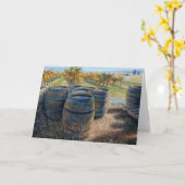 「テイスティングルームの後ろ」ノートカ空白のード カード (黄色い花)