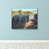 「テイスティングルームの裏側」キャンバス印刷 キャンバスプリント (インサイチュ (ウッドフロア))