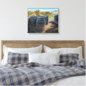 「テイスティングルームの裏側」キャンバス印刷 キャンバスプリント (インサイチュ (寝室))