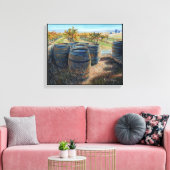 「テイスティングルームの裏側」キャンバス印刷 キャンバスプリント (インサイチュ (リビング))