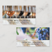 テイスティング用のワインの組み合わせ | ぶどう 名刺 (正面/裏面)