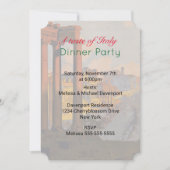 テイストオブイタリアディナーパーティー招待状 招待状 (正面)