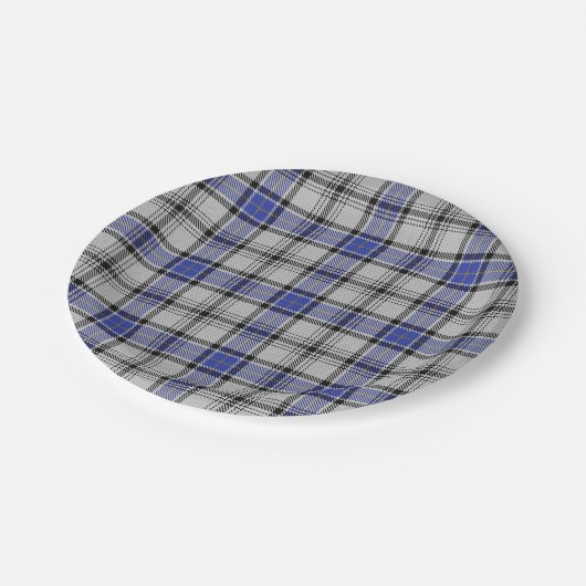 テイストオブスコットランドクランハンネータータンチェックプレイド ペーパープレート (アングル)