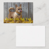 テイズライク秋秋チワワ ノートカード (正面/裏面)