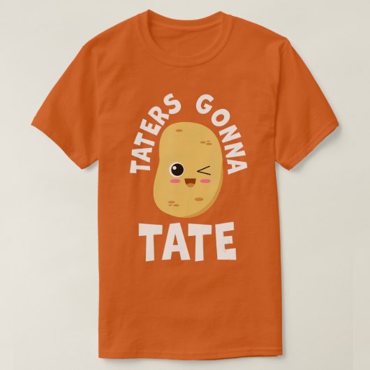 テイターズトゥートポテトタートトグルメ食品Lov Tシャツ (デザイン正面)