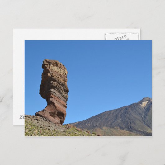 テイデ山の青い空 ポストカード (正面/裏面)