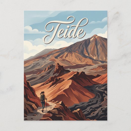 テイデ山 スペイン ポストカード (正面)