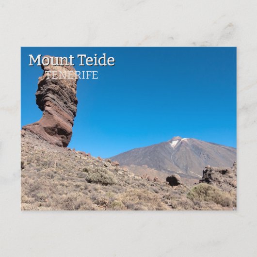 テイデ山 テネリフェ島の風景 ポストカード (正面)
