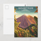 テイデ山 テネリフェ島 ビンテージ旅行 ポストカード (正面/裏面)
