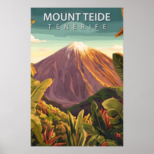 テイデ山 テネリフェ島 火山の峰の旅 ポスター (正面)