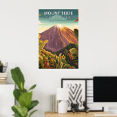 テイデ山 テネリフェ島 火山の峰の旅 ポスター (ホームオフィス)
