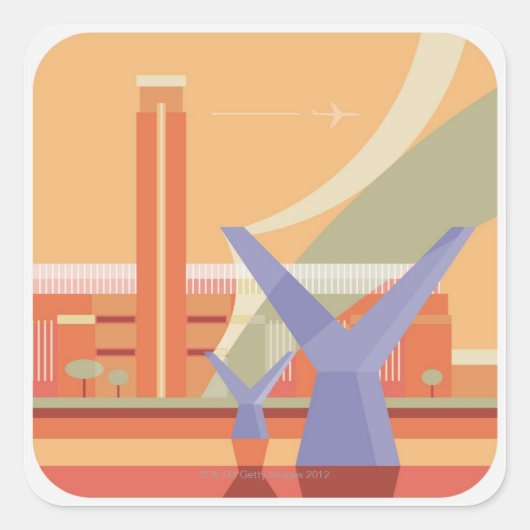 テイトギャラリー&ミレニアムブリッジ スクエアシール (正面)