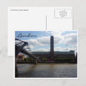 テイトモダン川 ポストカード (正面/裏面)