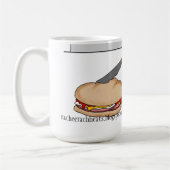 テイラーのハム、卵、及びチーズマグ コーヒーマグカップ (左)