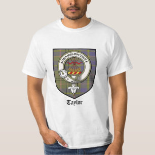 テイラーの一族はバッジのタータンチェックの頂点に達します Tシャツ