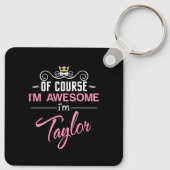 テイラーもちろん私の名素晴らし前 キーホルダー (裏面)