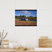 テイラークラフト、BC-12D、1946_Aviationクラシック Aviation ポスター (キッチン)