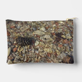 テイラークリークの小石自然写真 アクセサリーポーチ (裏面)