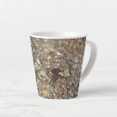 テイラークリークの小石自然写真 カフェラテマグ (右アングル)