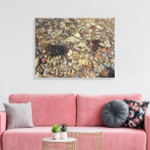 テイラークリークの小石自然写真 キャンバスプリント (インサイチュ (リビング))