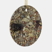 テイラークリークの小石自然写真 セラミックオーナメント (右)