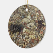 テイラークリークの小石自然写真 セラミックオーナメント (左)