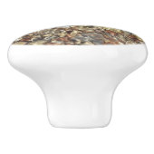 テイラークリークの小石自然写真 セラミックノブ (側面)