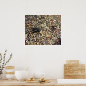 テイラークリークの小石自然写真 ポスター (キッチン)