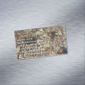 テイラークリークの小石自然写真 マグネット名刺 (インサイチュ)