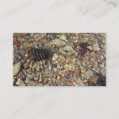 テイラークリークの小石自然写真 名刺 (裏面)