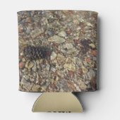 テイラークリークの小石自然写真 缶クーラー (裏面)