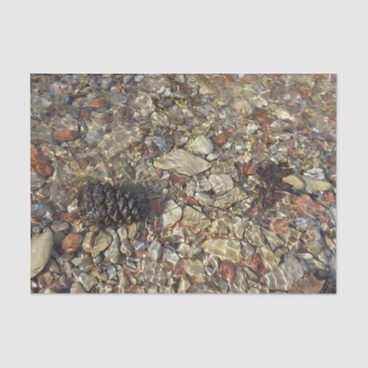 テイラークリークの小石自然写真 薄葉紙 (正面)