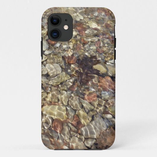 テイラークリークの小石自然写真 Case-Mate iPhoneケース (裏面)