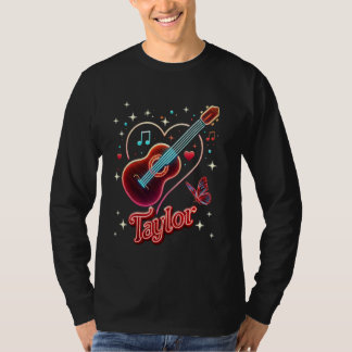 テイラーグルービー名Iラブテイラー誕生日ガールビン Tシャツ