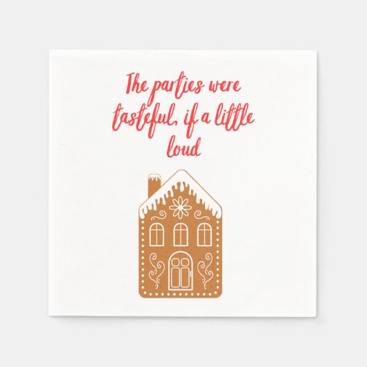 テイラースウィフトホリデーハウスホリデーパーティナプキンズ スタンダードカクテルナプキン (正面)