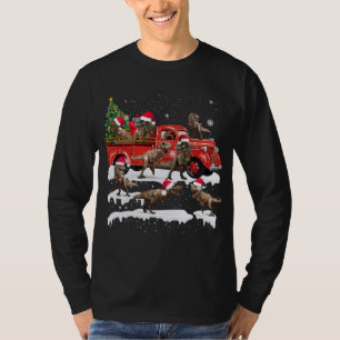テイラーファミリー醜いクリスマスセーター赤トラックおもしろい Tシャツ