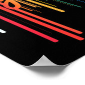 テイラーファーストネームSanta Hatカラフルプリントテイラー ポスター (角)