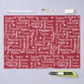 テイラー名前をカスタムすると雪片 薄葉紙 (クラフト)