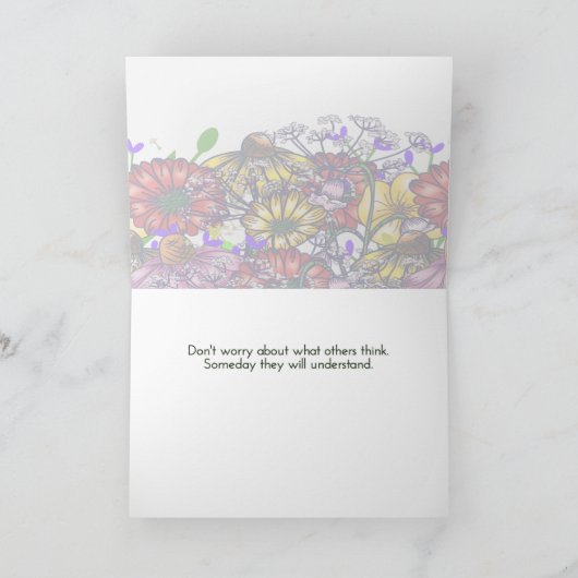 テイラー氏の勇気 カード (内部)