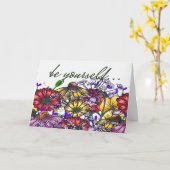 テイラー氏の勇気 カード (黄色い花)